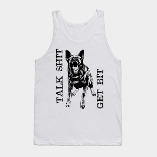 Get Bit - German Shepherd Dog - GSD Tank Top